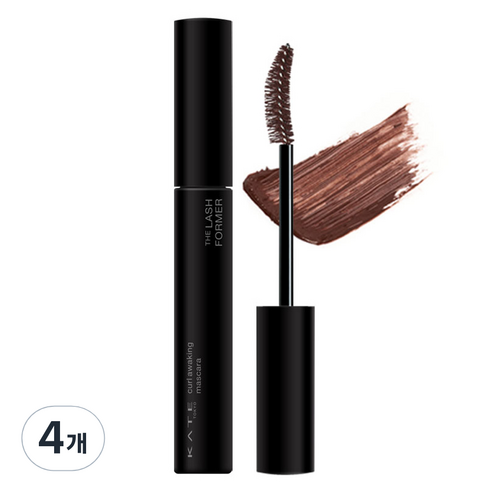 케이트 컬 어웨이킹 마스카라 5.5g, BR-1 브라운, BR-1 브라운, 4개