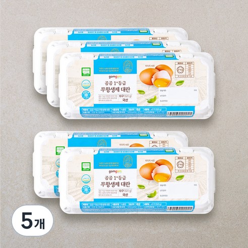 곰곰 1+등급 무항생제 대란, 10구, 5개