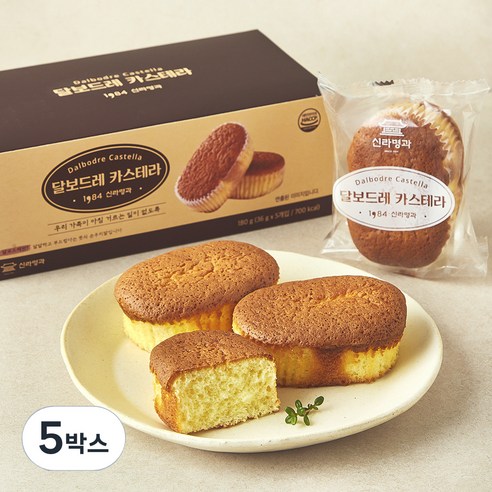 신라명과 달보드레카스테라 5개입, 180g, 5박스