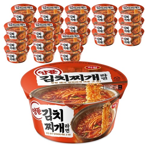 하림 양푼김치찌개라면 컵 102g