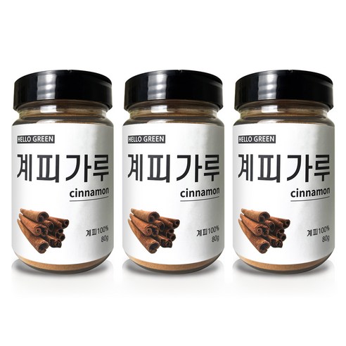 헬로우그린 계피 가루, 80g, 3개