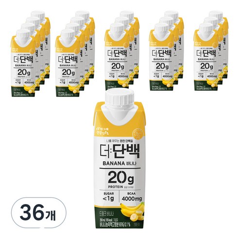 더단백 드링크 바나나, 250ml, 36개