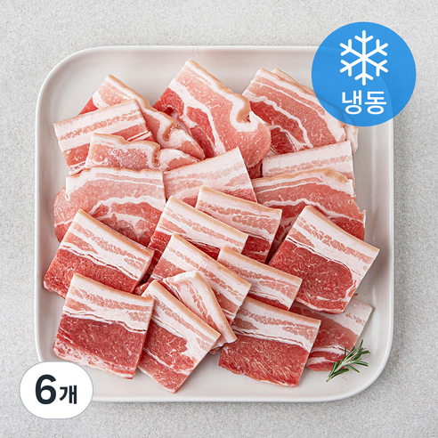 미트코리아 한입 옛날 오겹살 (냉동), 1kg, 6개