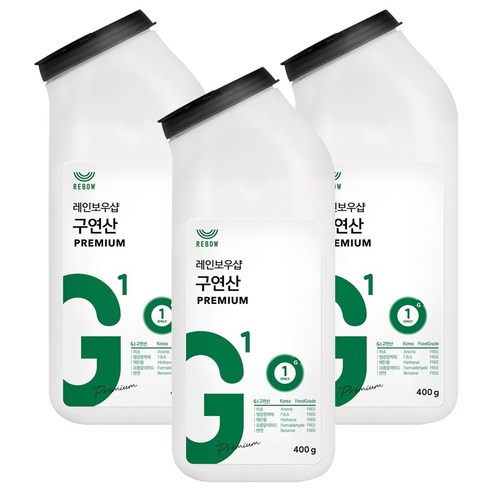 레인보우샵 구연산 프리미엄 톡톡이, 400g, 3개