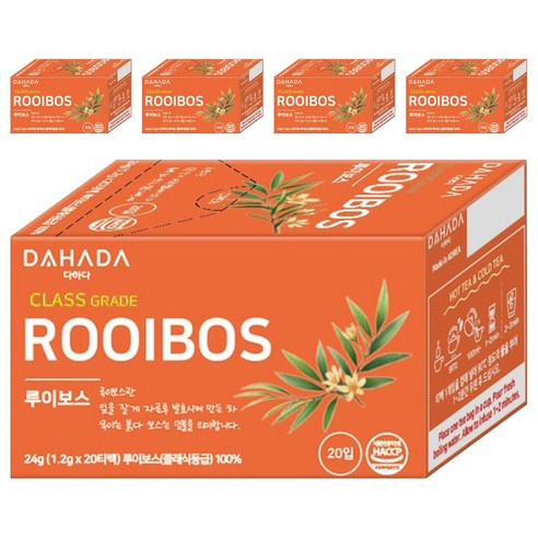 다하다 루이보스, 1.2g, 20개입, 5개