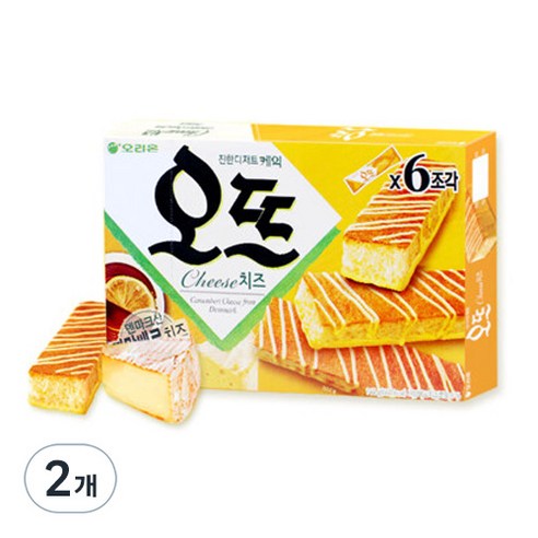 오리온 진한 디저트 케익 오뜨 치즈, 144g, 2개