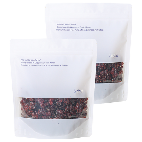 솔닙 새콤달콤 쫀득한 건크랜베리, 400g, 2개