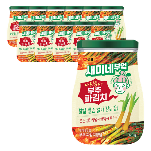 샘표 새미네부엌 부추파김치 양념 120g, 7개