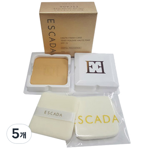에스까다 오뜨 피니쉬 트윈 케이크 SPF 15 리필 13g, 23호 트루 베이지, 5개