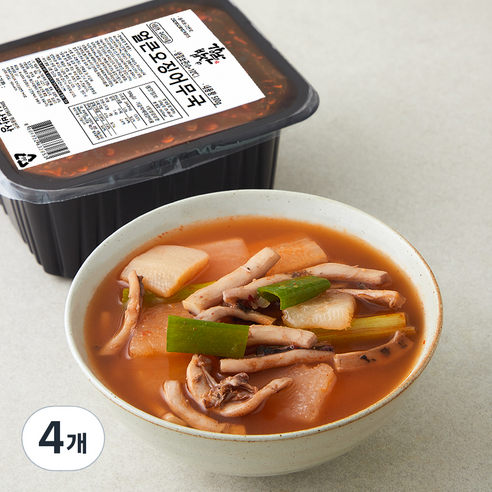 강남밥상 얼큰 오징어 무국, 500g, 4개