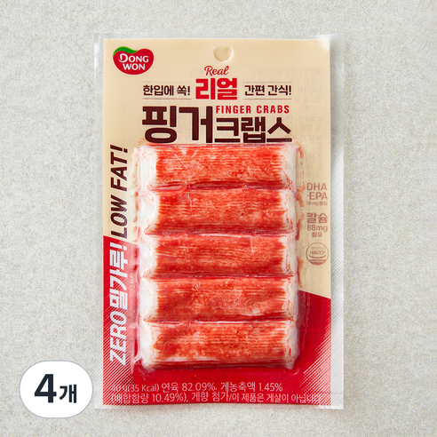 동원 핑거크랩스, 40g, 4개