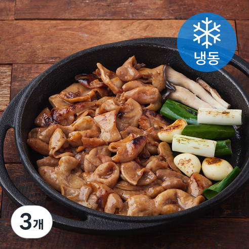우돈타 한돈 마늘간장 양념곱창 구이 (냉동), 3개, 300g