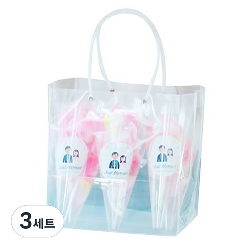 웨딩 플라워샤워 6p, 핑크, 3세트
