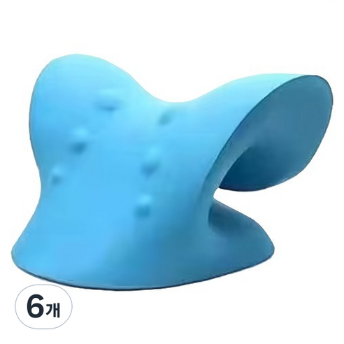 블루베라 c자형 목마사지 스트레칭기구 블루, 6개