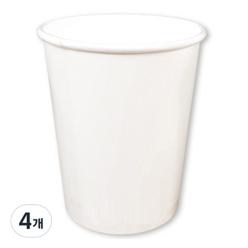 생활을그리다 종이컵 무인쇄 300ml, 4개, 50개입
