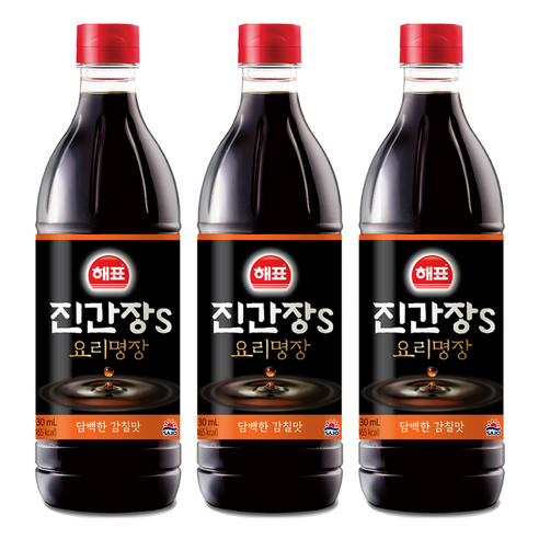 해표 진간장S, 930ml, 3개