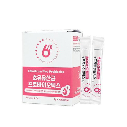 식스스텝 반려동물 초유 유산균 30p, 프로바이오틱스, 1개