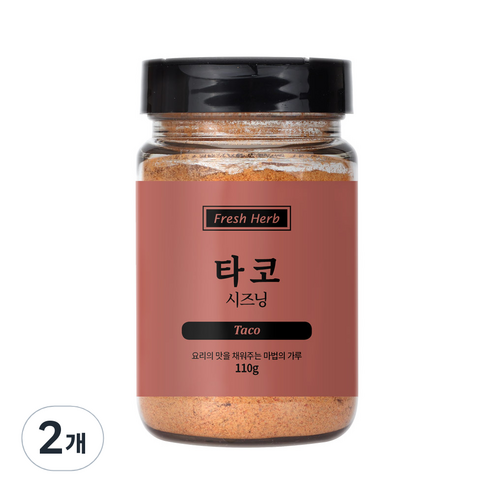 신선약초 타코 시즈닝, 2개, 110g