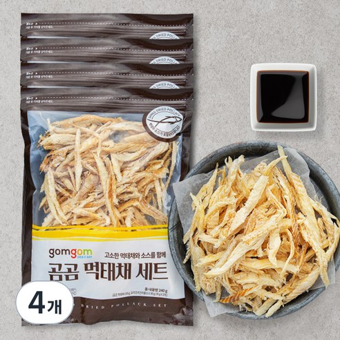 곰곰 먹태채 세트, 240g, 4개