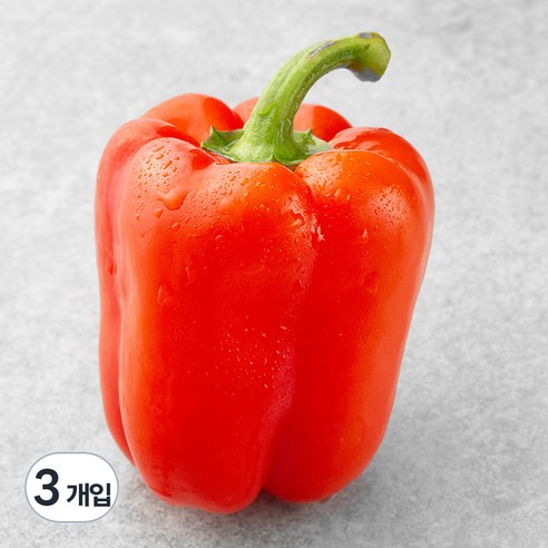 친환경 빨강 파프리카, 1개입, 3개