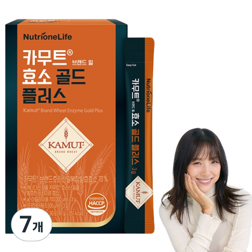 뉴트리원 카무트 브랜드 밀 효소 골드 플러스 30p, 90g, 7개
