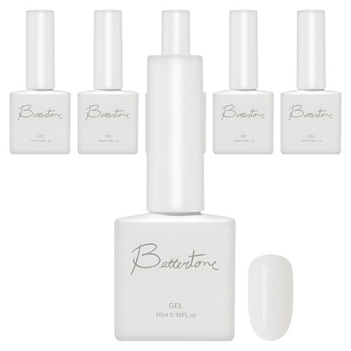 아이빛 베러톤 누드스킨 시럽 컬러 젤네일, BT-100 누드화이트, 10ml, 6개