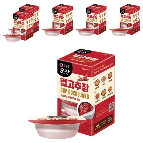 청정원순창 컵고추장 6p, 300g, 6개