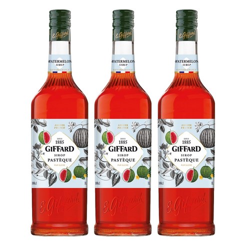 지파드 수박 시럽, 3개, 1L