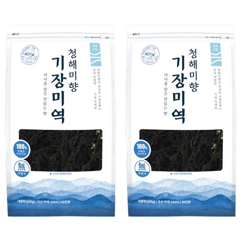 청해미향 기장미역, 100g, 2개