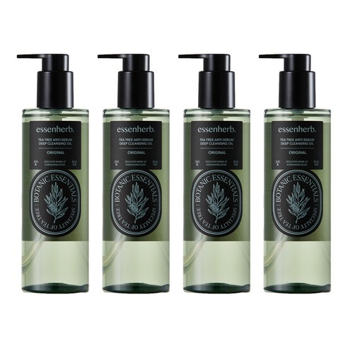 에센허브 티트리 안티 세범 딥 클렌징 오일, 4개, 300ml