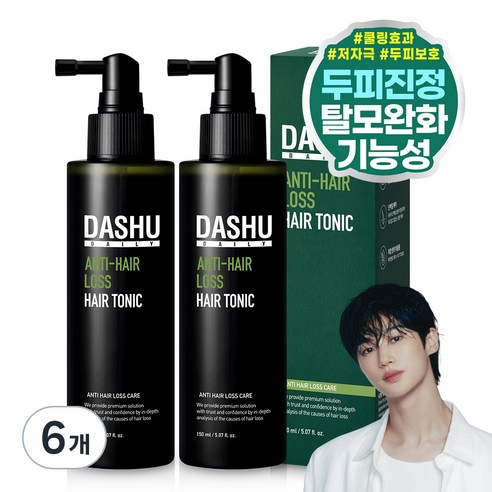 다슈 데일리 안티 헤어로스 허브 헤어토닉, 6개, 150ml
