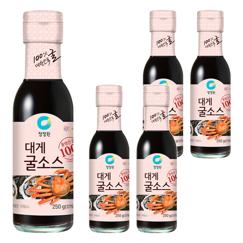 청정원 대게 굴소스, 250g, 5개