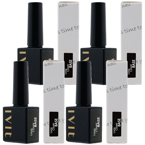 아이빛 베러톤 젤네일 롱커버 베이스젤, 4개, 10ml
