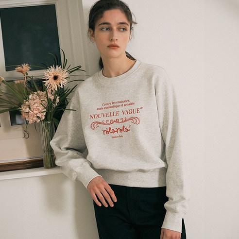 로라로라 VINTAGE NOUVELLE LOGO SWEATSHIRT