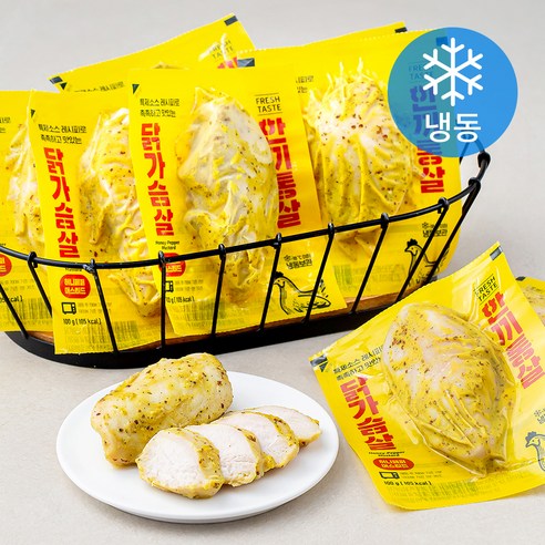 한끼통살 닭가슴살 허니페퍼머스터드 (냉동), 100g, 1개