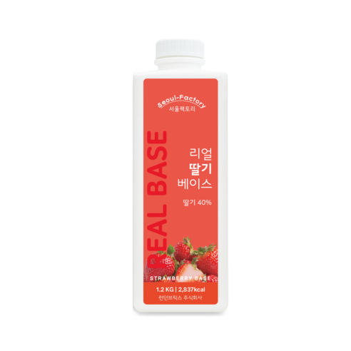 런던브릭스 리얼 딸기 베이스, 1.2kg, 1개