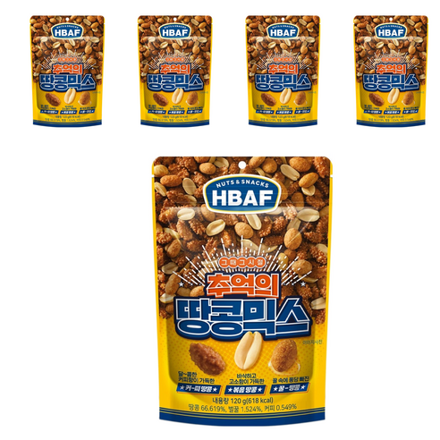 바프 추억의 땅콩믹스, 5개