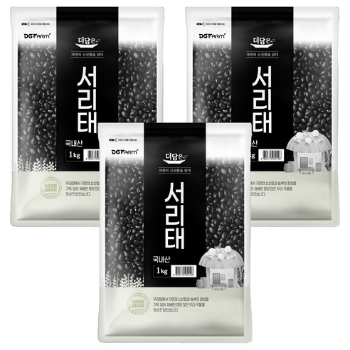 더담은 서리태, 1kg, 3개