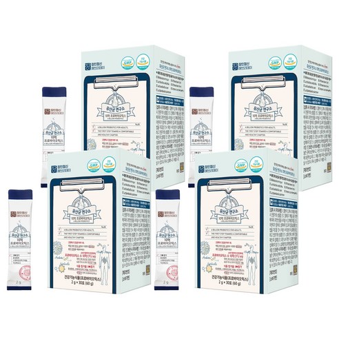 장인정신에브리데이 유산균 연구소 10억 프로바이오틱스, 30회분, 60g, 4개