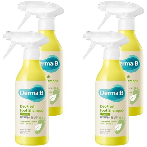 더마비 데오프레쉬 풋 샴푸 포레스트향 400ml, 1개입, 4개