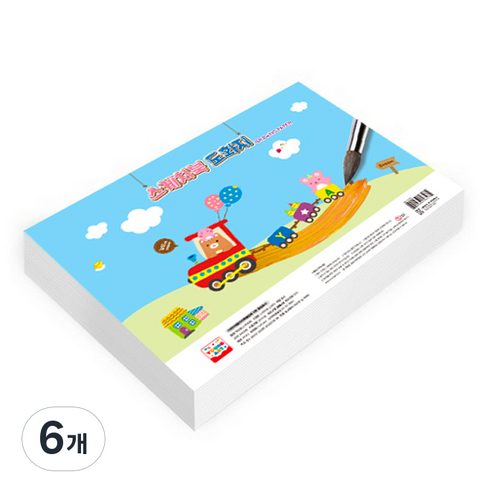 영아트 스케치북 도화지 130g, 8절, 125매, 6개