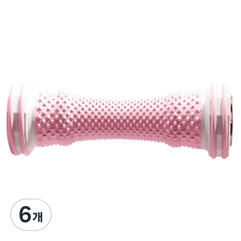 헬씨닷 부드러운 발 마사지 롤러 지압봉, 6개, 핑크