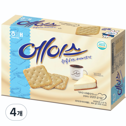 에이스 뉴욕치즈케이크맛, 364g, 4개
