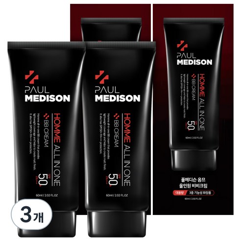 폴메디슨 옴므 올인원 비비크림 60ml SPF 50+ PA+++, 6개