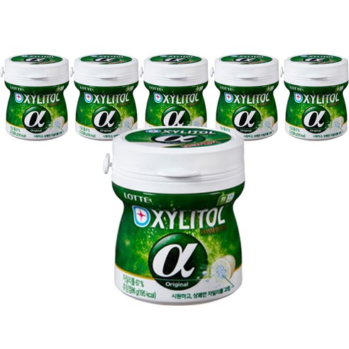 롯데 자일리톨 알파 오리지날, 86g, 6개