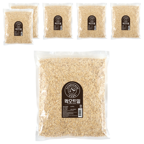 월드그린 싱싱 퀵오트밀, 800g, 6개