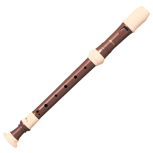 아울로스 소프라노 리코더 저먼식 702B, 갈색, 1세트
