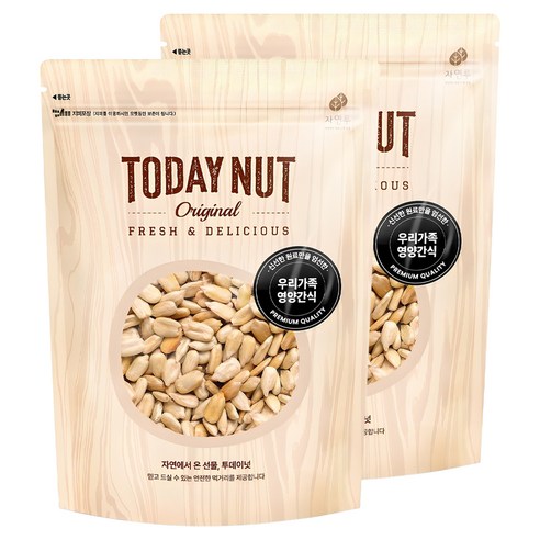 투데이넛 해바라기씨, 300g, 2개