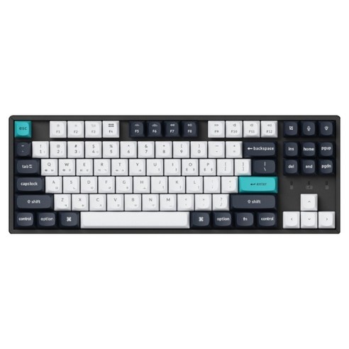 키크론 K8 MAX ALU 유무선 RGB 기계식 텐키리스 키보드 핫스왑, 블랙, K8M-J6-KR, 저소음 적축