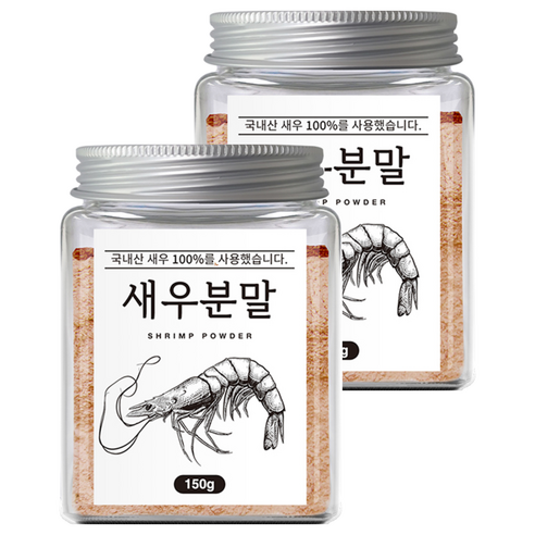 조은약초 새우 분말, 150g, 2개